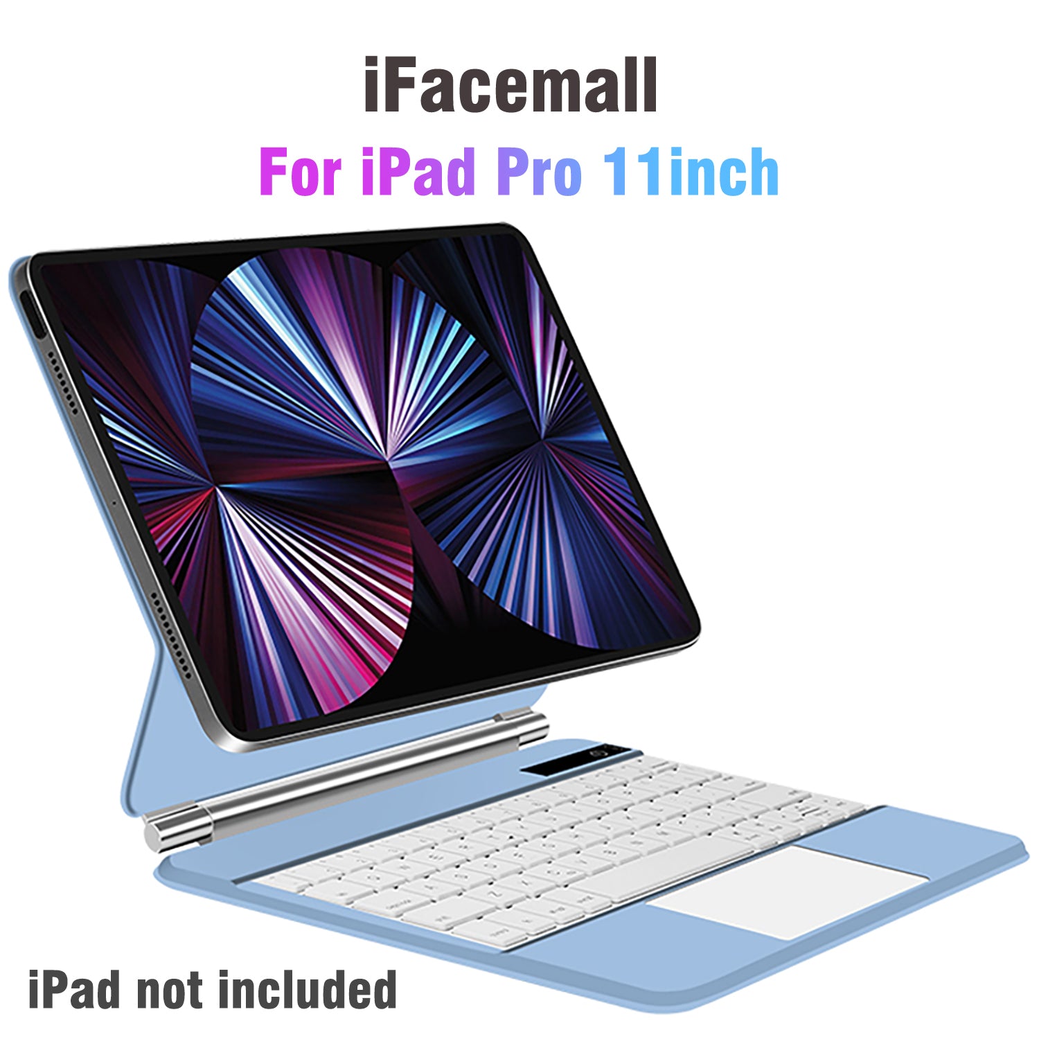 iFacemall Stylish Magic Keyboard Case for iPad Pro 11inch (2018/2020/2