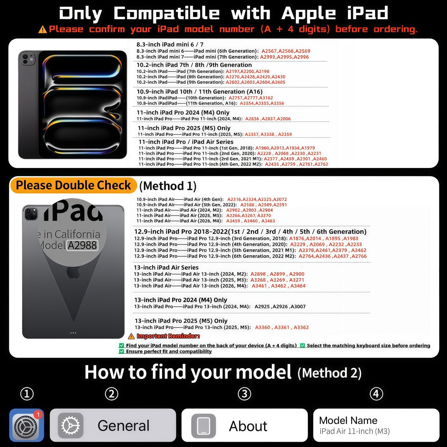 iFacemall Ultra-Light 360° Rotating Slide Rail Protective Case for iPad (7th/8th/9th Generation) 10.2-inch – Horizontal and Vertical Stand, Shockproof