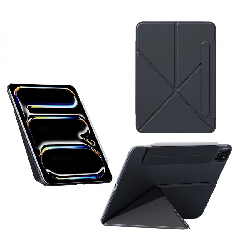 iFacemall Ultra-Light 2.8mm Slim Case for iPad – Landscape & Portrait Stand, Shockproof, Magnetic, Super Slim & Lightweight, Foldable with Adjustable Angles, Triangular Structure for Stability