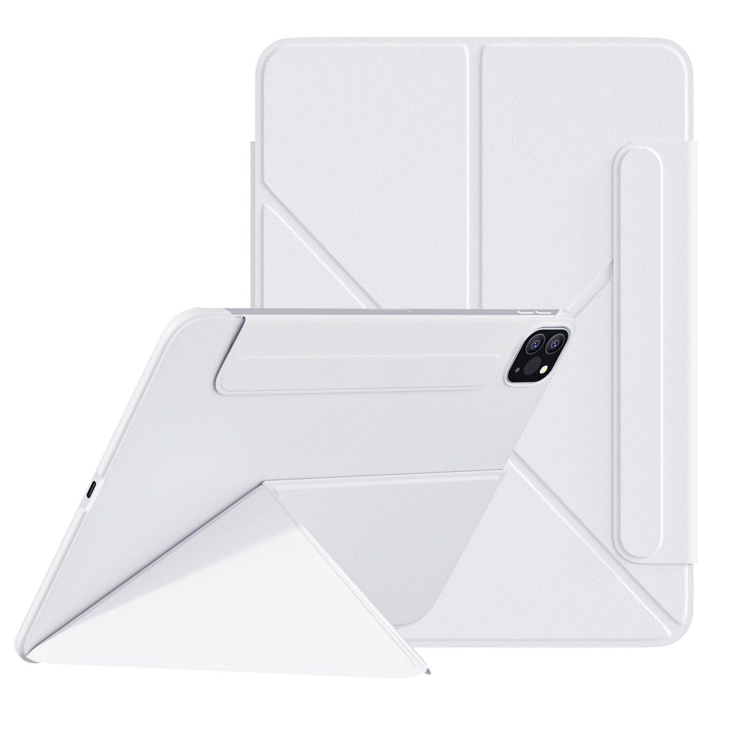 iFacemall Ultra-Light 2.8mm Slim Case for iPad – Landscape & Portrait Stand, Shockproof, Magnetic, Super Slim & Lightweight, Foldable with Adjustable Angles, Triangular Structure for Stability