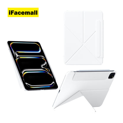 iFacemall Ultra-Light 2.8mm Slim Case for iPad – Landscape & Portrait Stand, Shockproof, Magnetic, Super Slim & Lightweight, Foldable with Adjustable Angles, Triangular Structure for Stability