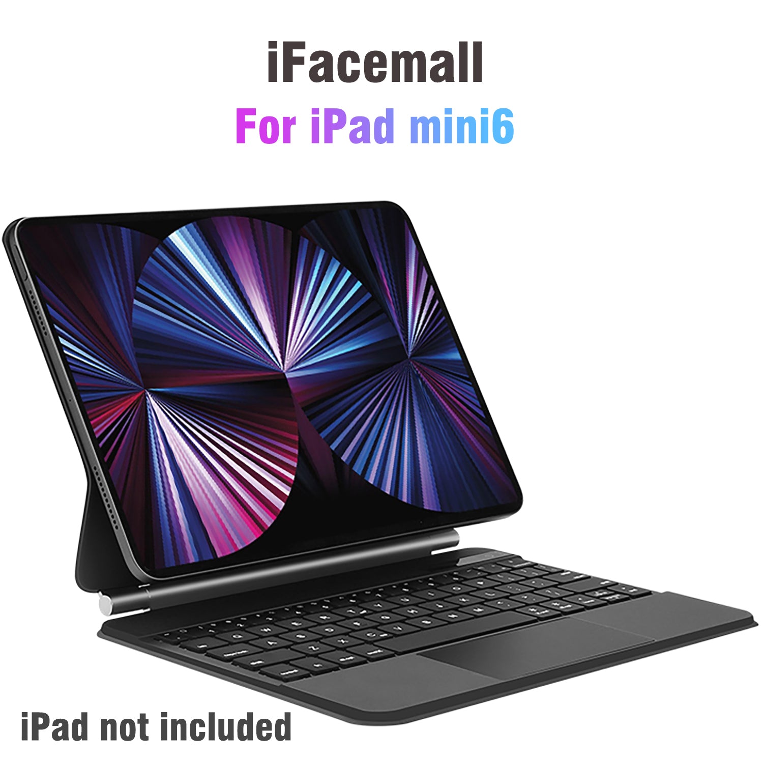 iFacemall Stylish Magic Keyboard Case for iPad mini 6th Generation 8.3inch (2021)